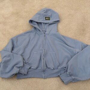 DAILY DRILLS cropped full zip